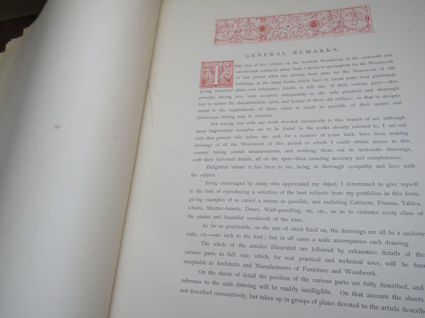 Scottish Woodwork Of The Sixteenth & Seventeenth Century Measured and Drawn For the Stone By John William Small Architect