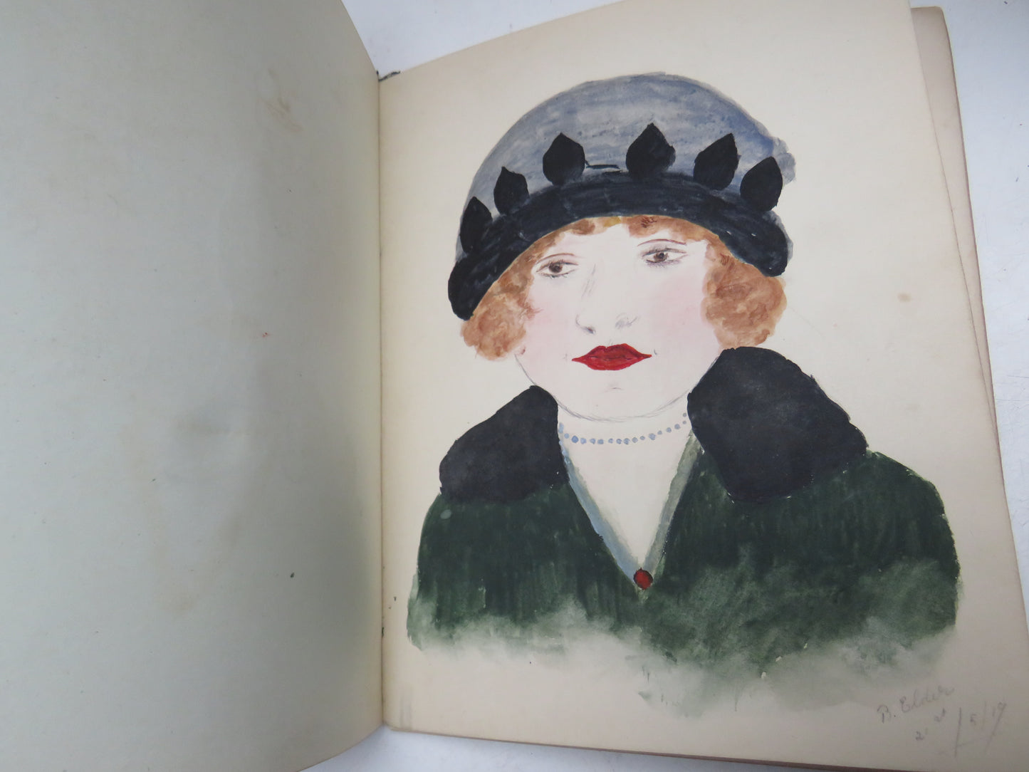 A Very Interesting Antique Scrap Book With Drawings, Poems, Messages etc.