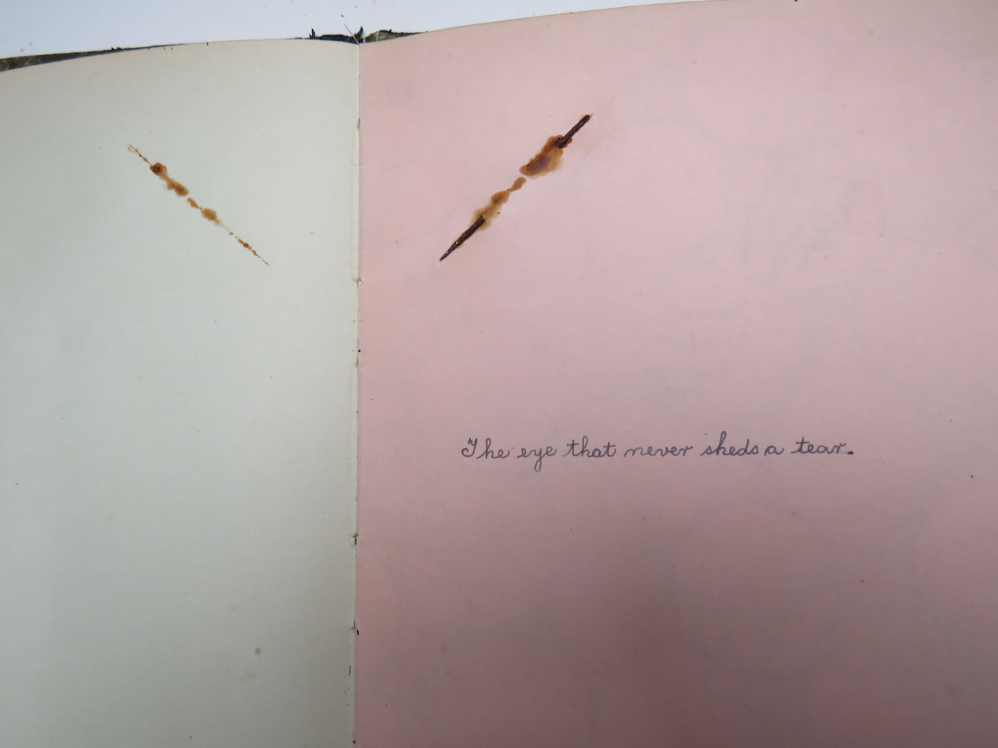 A Very Interesting Antique Scrap Book With Drawings, Poems, Messages etc.