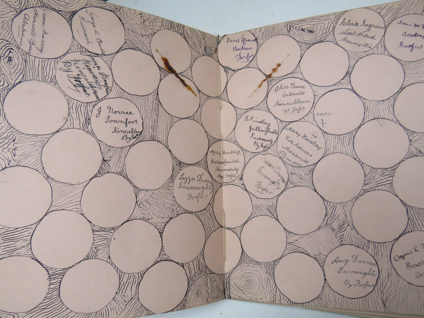 A Very Interesting Antique Scrap Book With Drawings, Poems, Messages etc.