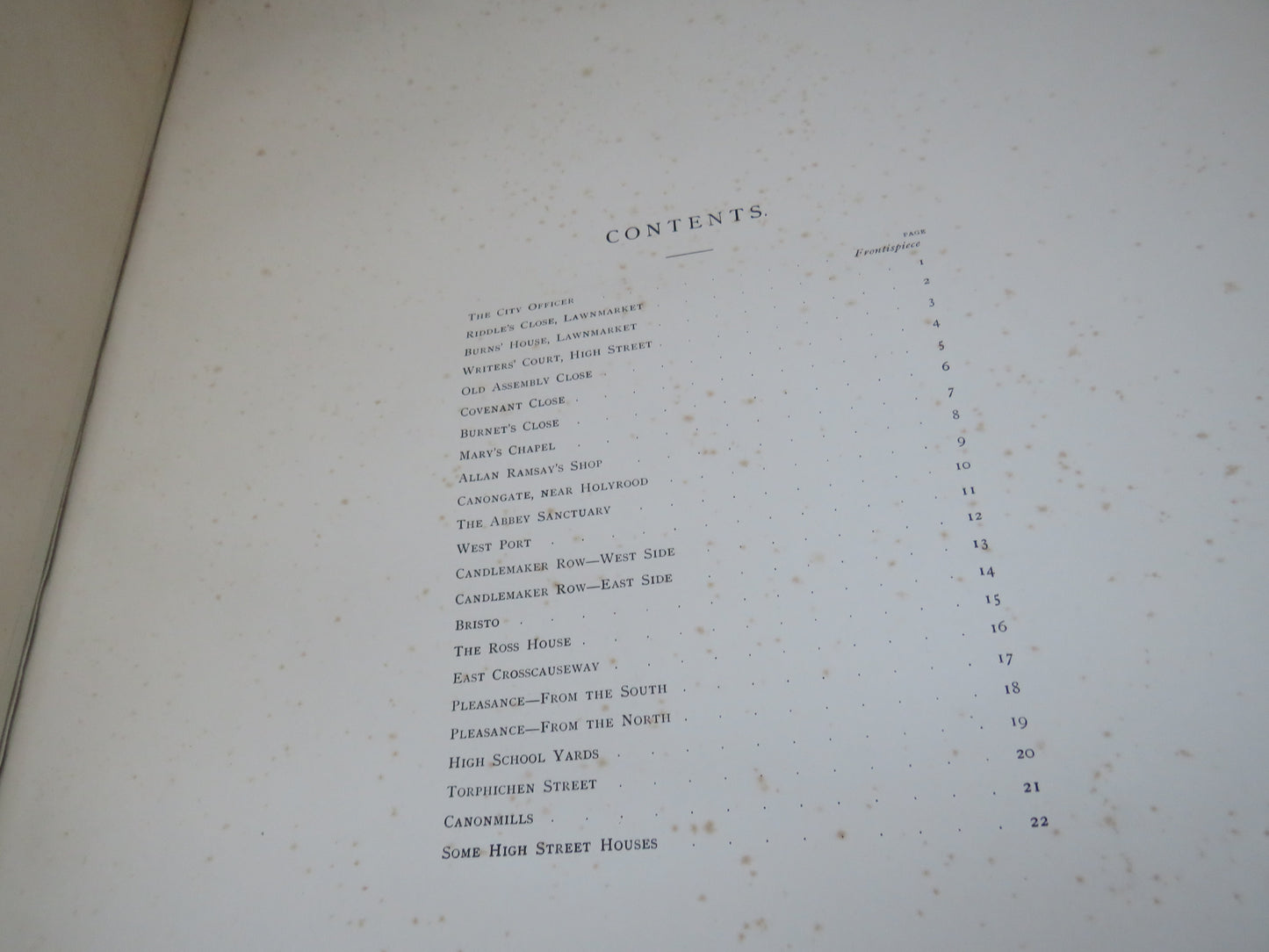 Bits Of Old Edinburgh Removed or Altered Recent Improved Schemes By John Reid 1900