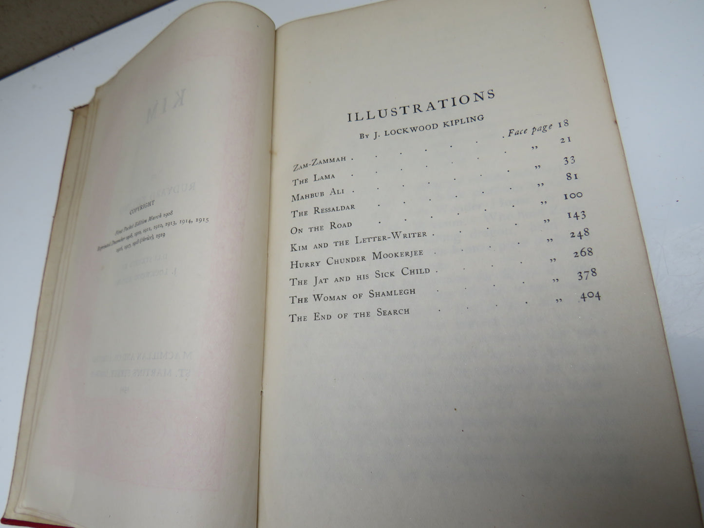 Kim By Rudyard Kipling 1919