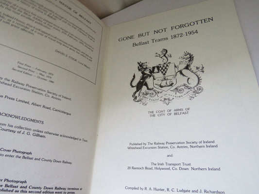 Gone But Not Forgotten Belfast Trams 1872-1954