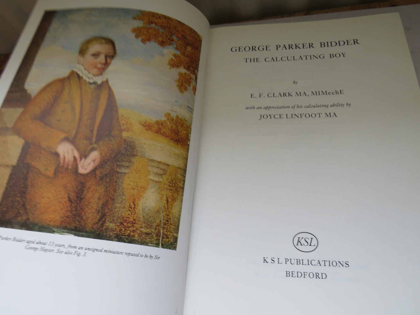 George Parker Bidder The Calculating Boy By E.F. Clark 1983