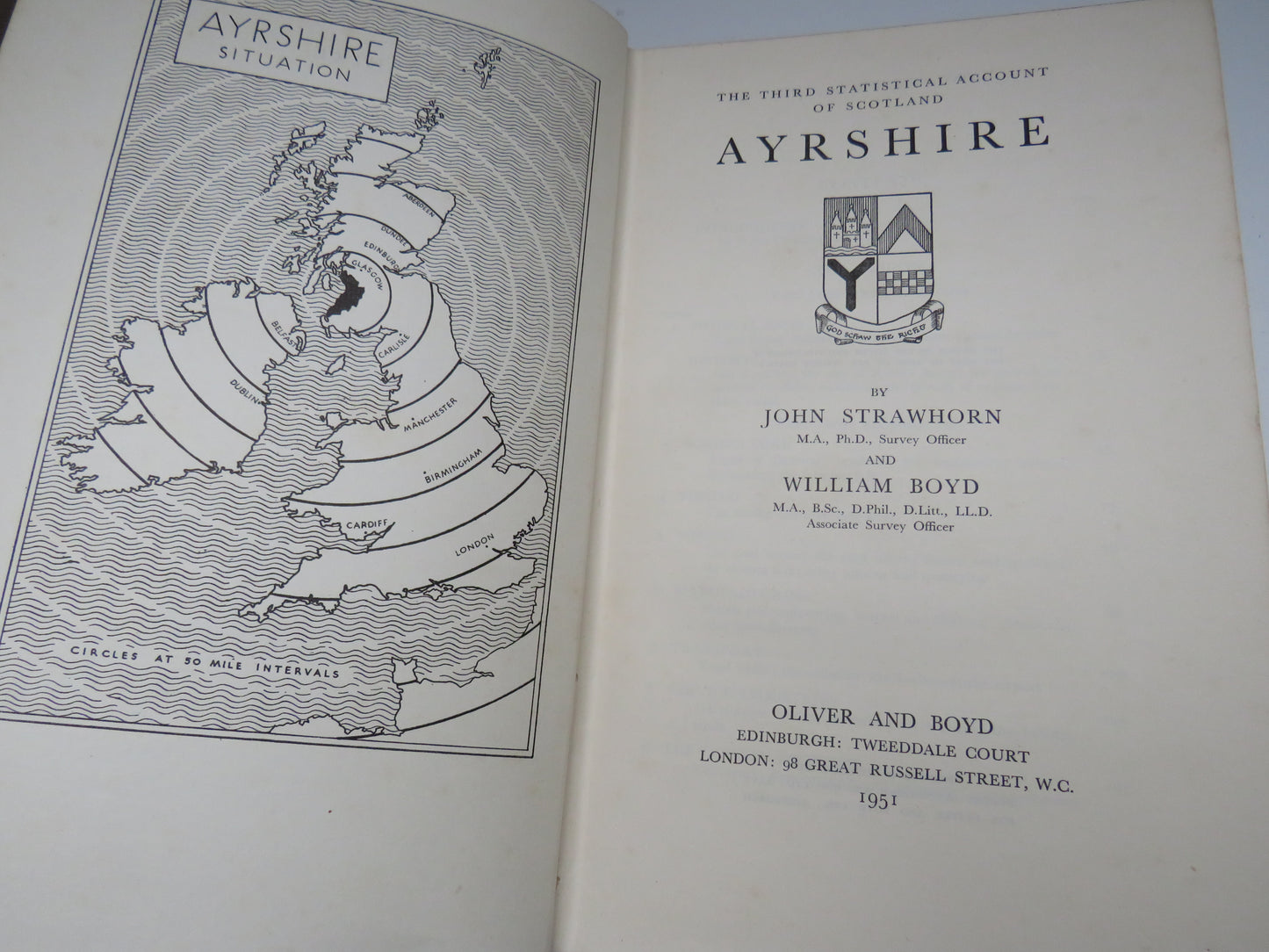 The Third Statistical Account of Scotland, Ayrshire by John Strawhorn & William Boyd, 1951