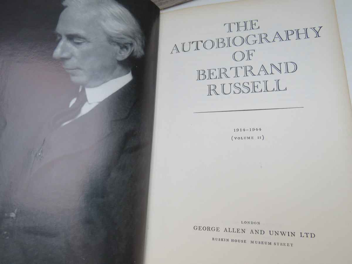 The Autobiography of Bertrand Russell 1914-1944 (Volume II) 1968