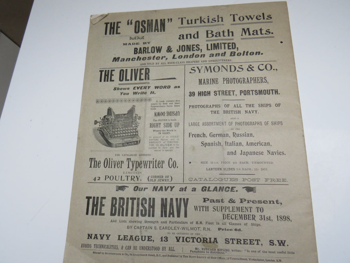 The Navy League Journal The Official Organ of The Navy League December 1899