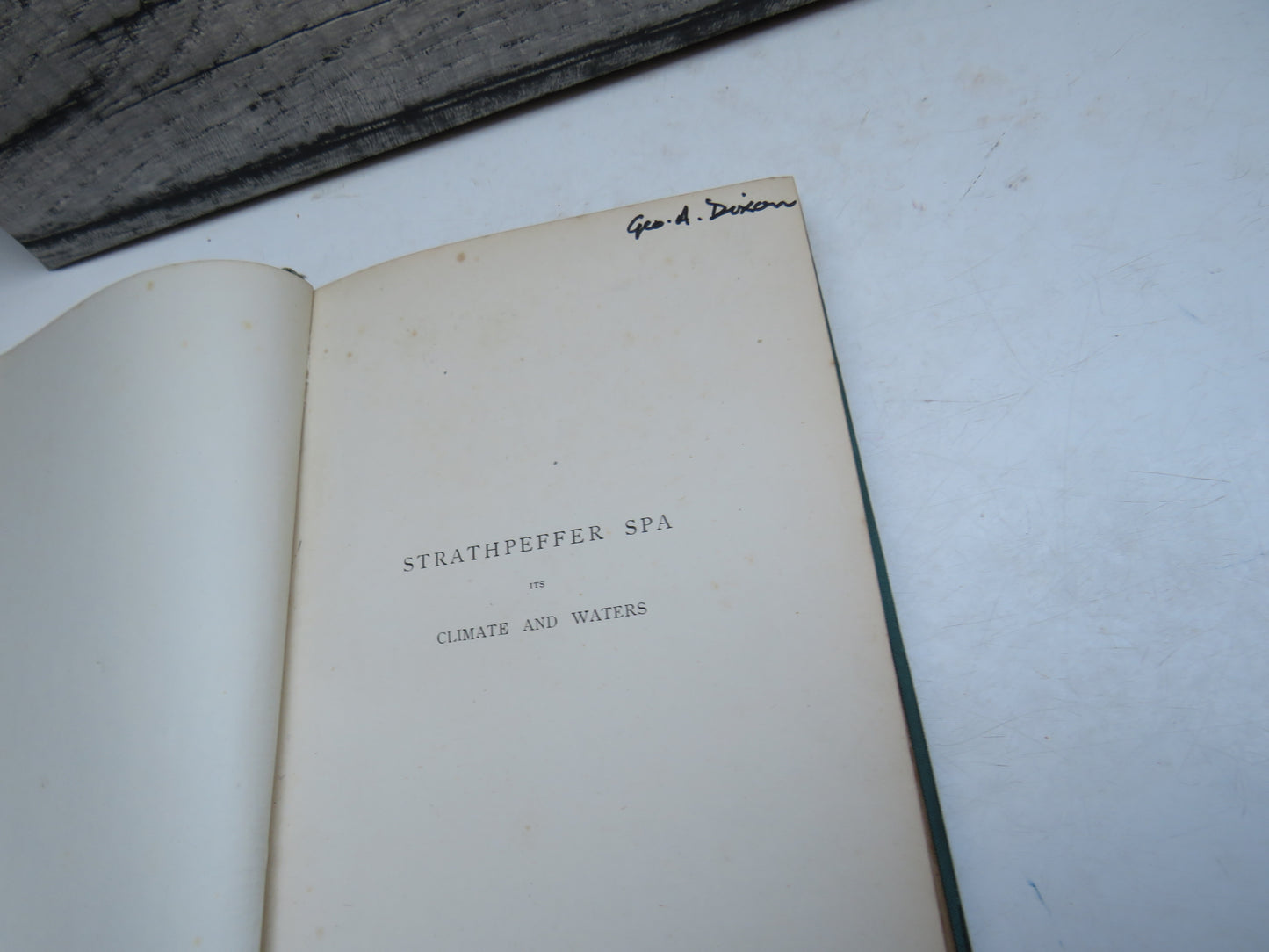 Strathpeffer Spa Its Climate and Waters By Fortescue Fox 1889