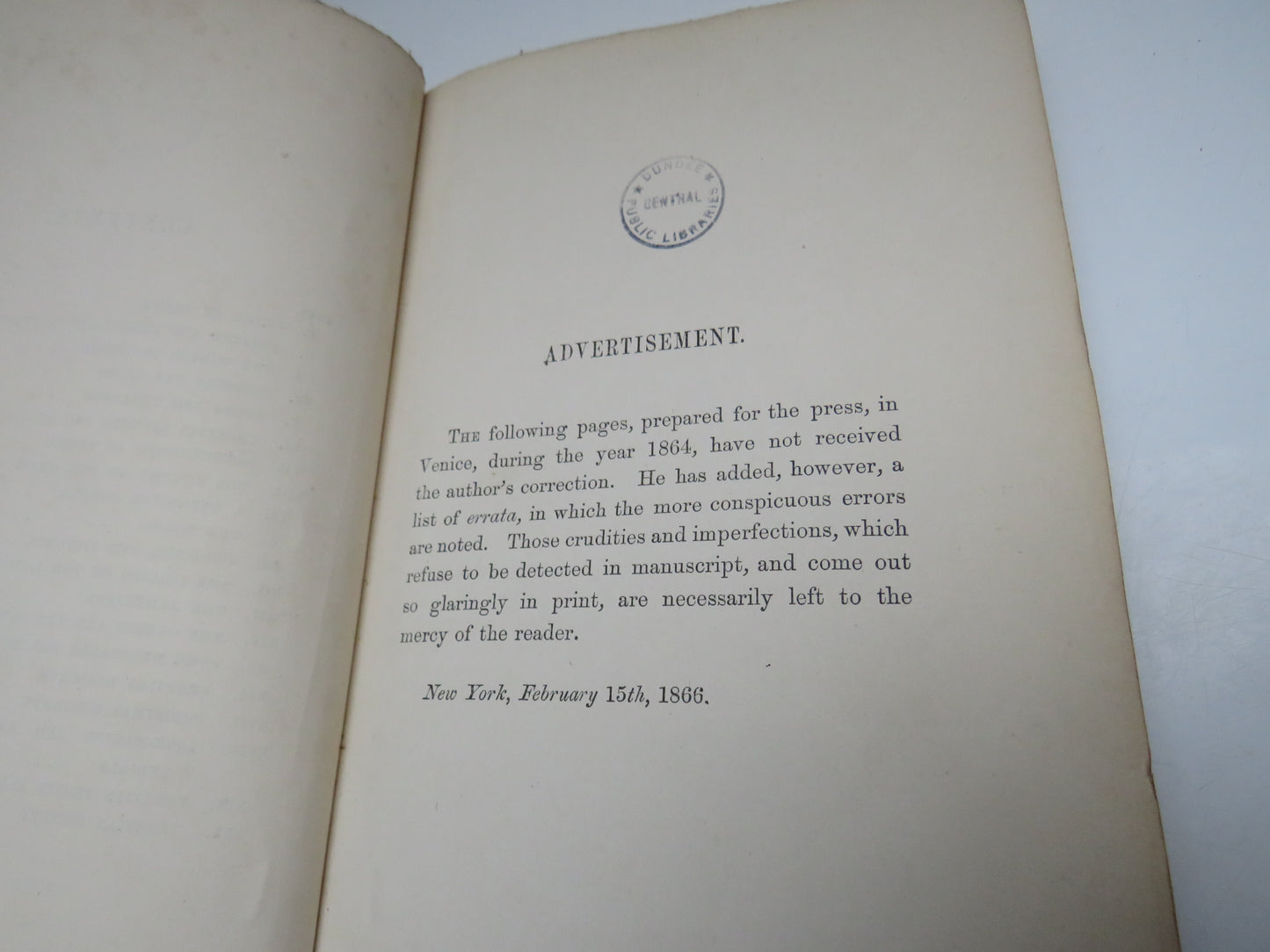 Venetian Life by WM. D. Howells, 1866, Antique Book