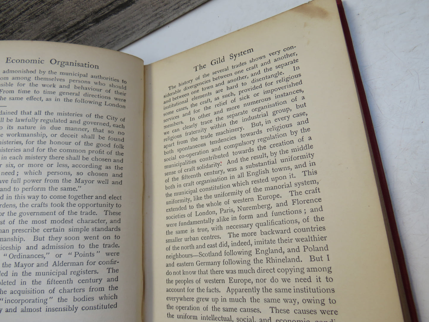 The Economic Organisation of England An Outline History By Sir William Ashley 1922