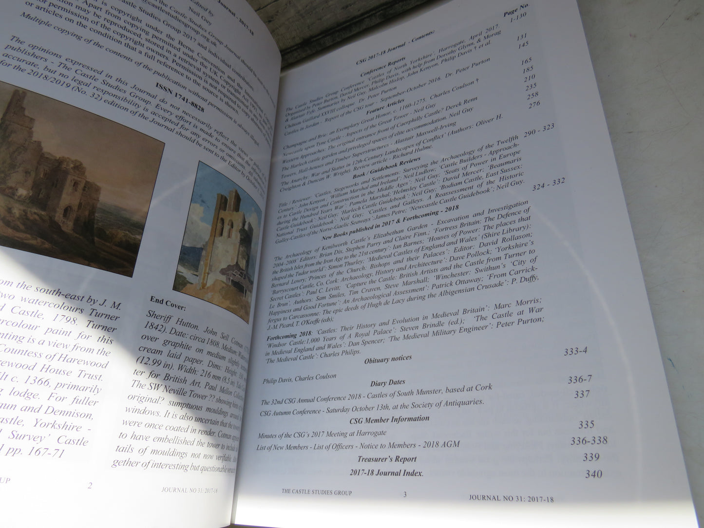 The Castle Studies Group Journal No 31 2017-2018