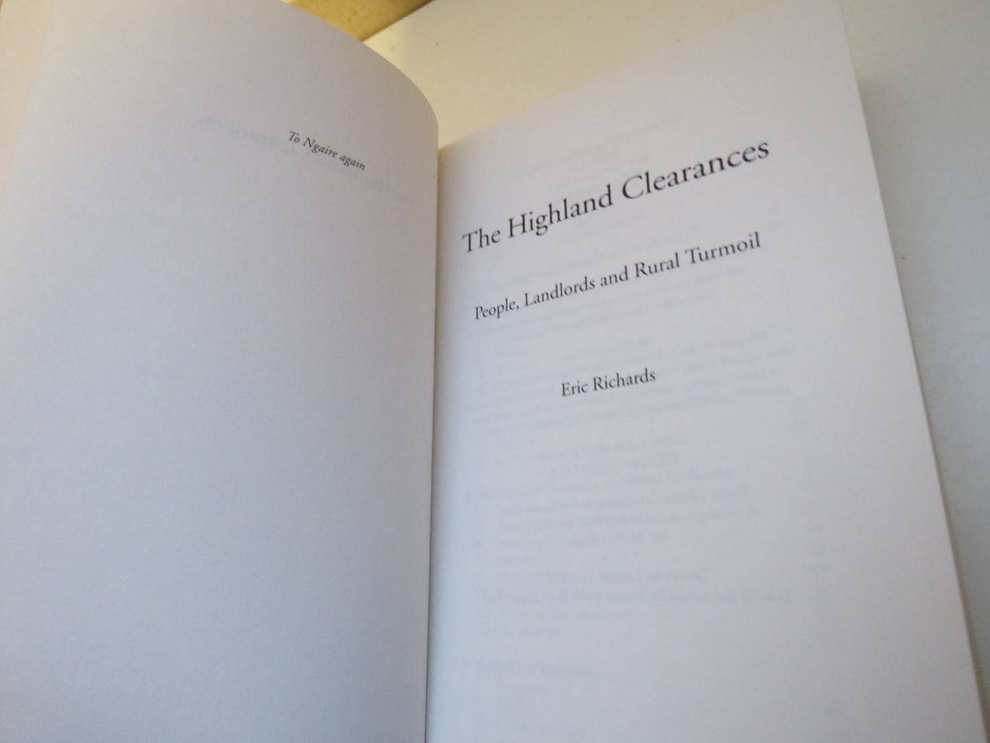 The Highland Clearances by Eric Richards, 2008