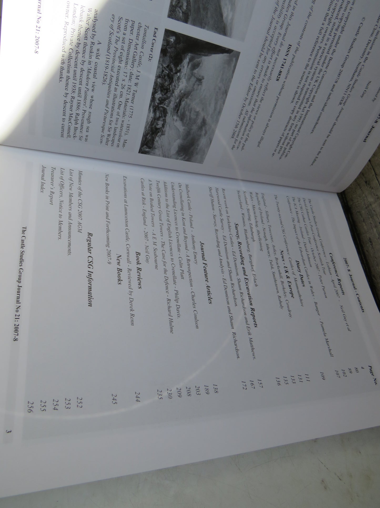 The Castle Studies Group Journal No 21 2007-8