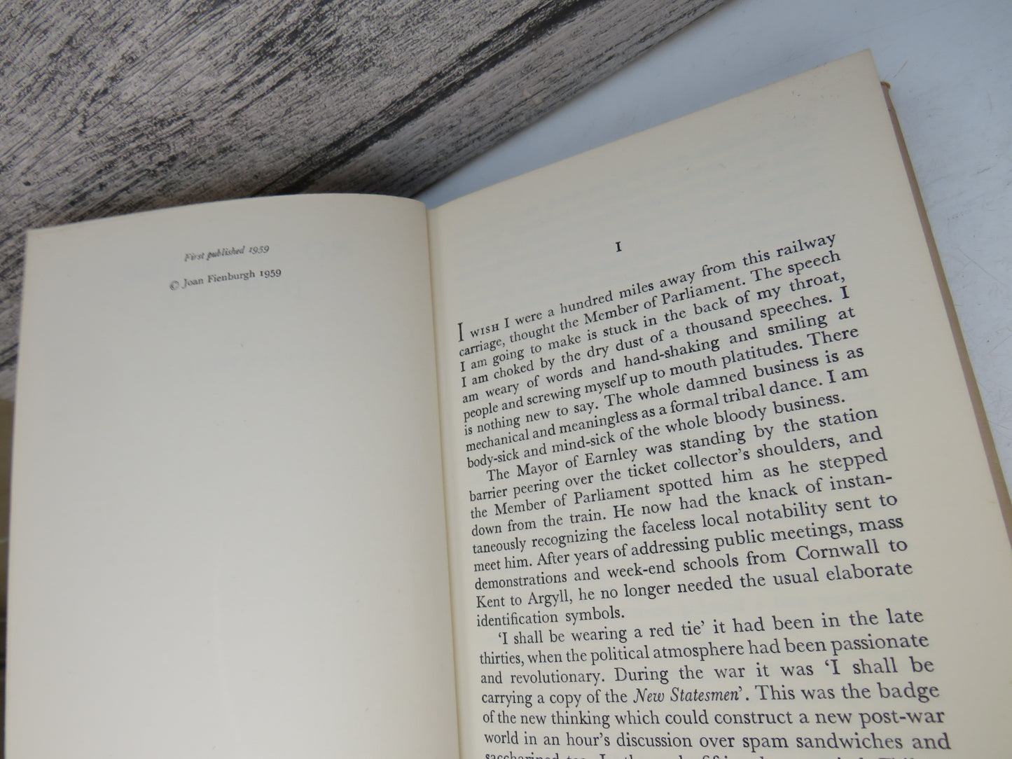 No Love For Johnnie By Wilfred Fienburgh 1959