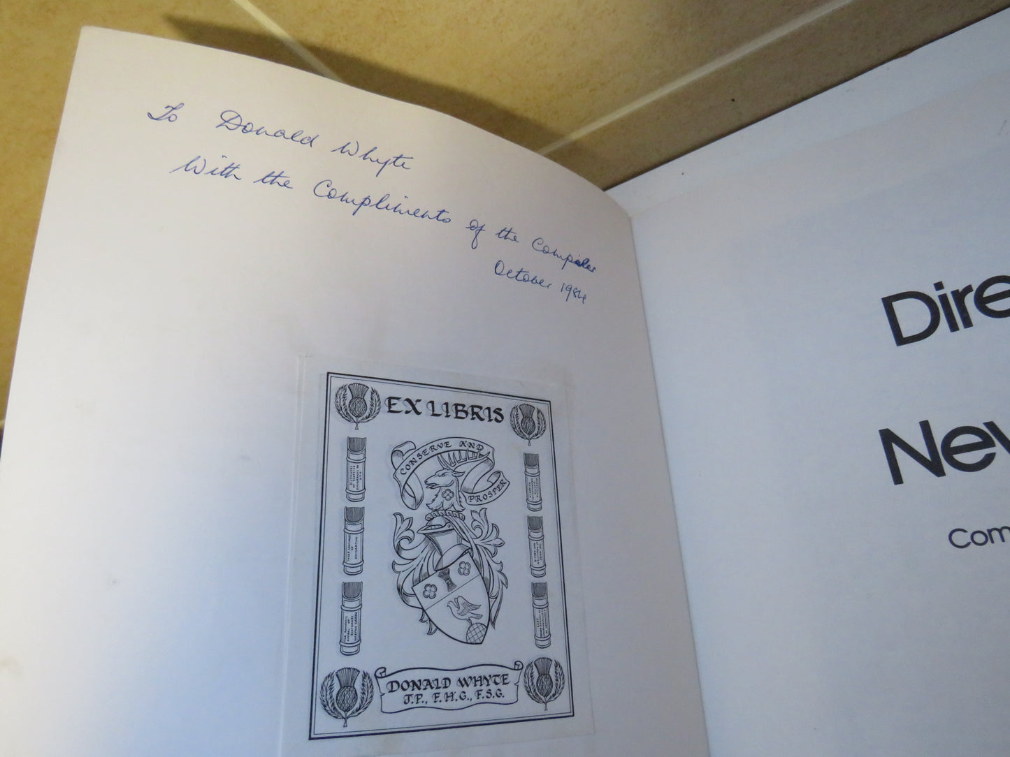 Directory of Scottish Newspapers, Compiled by Miss Joan P. S. Ferguson, 1984