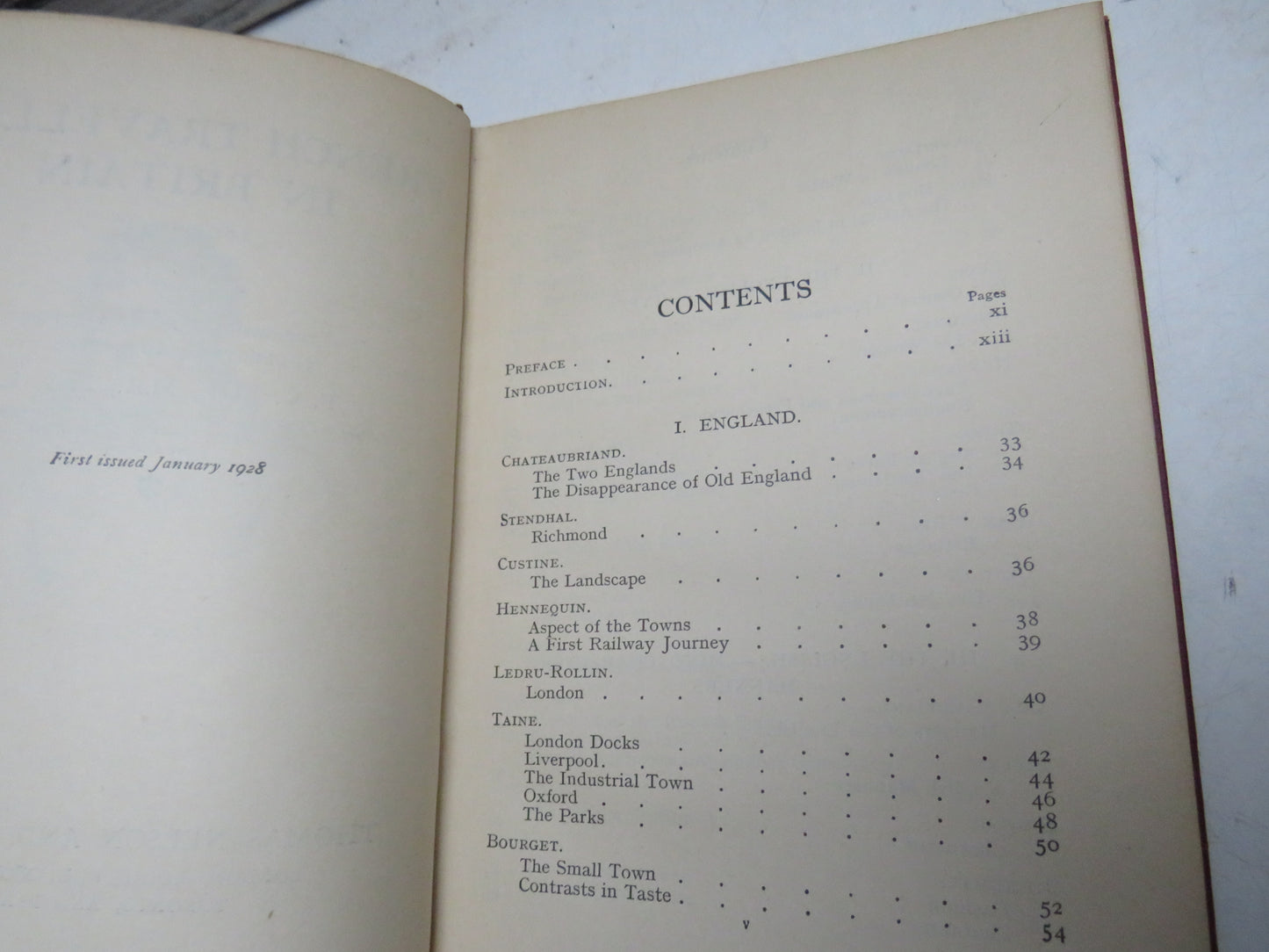 French Travellers In Britain 1800-1926 - 1928