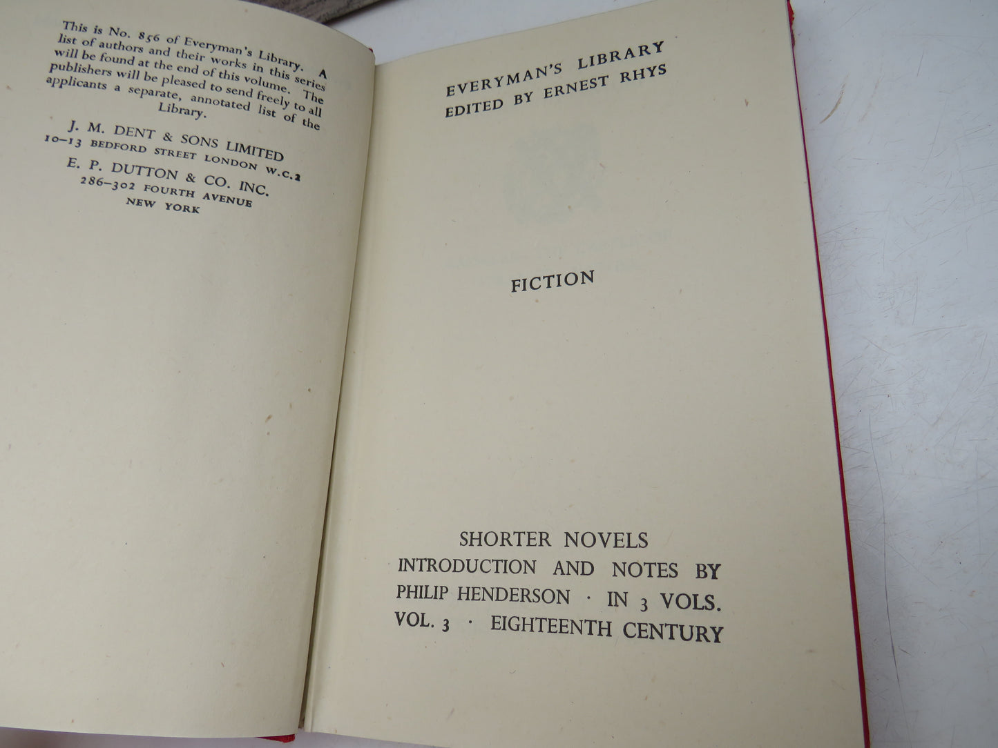 Shorter Novels Of The Eighteenth Century Rasselas The Castle of Otranto - Vathek