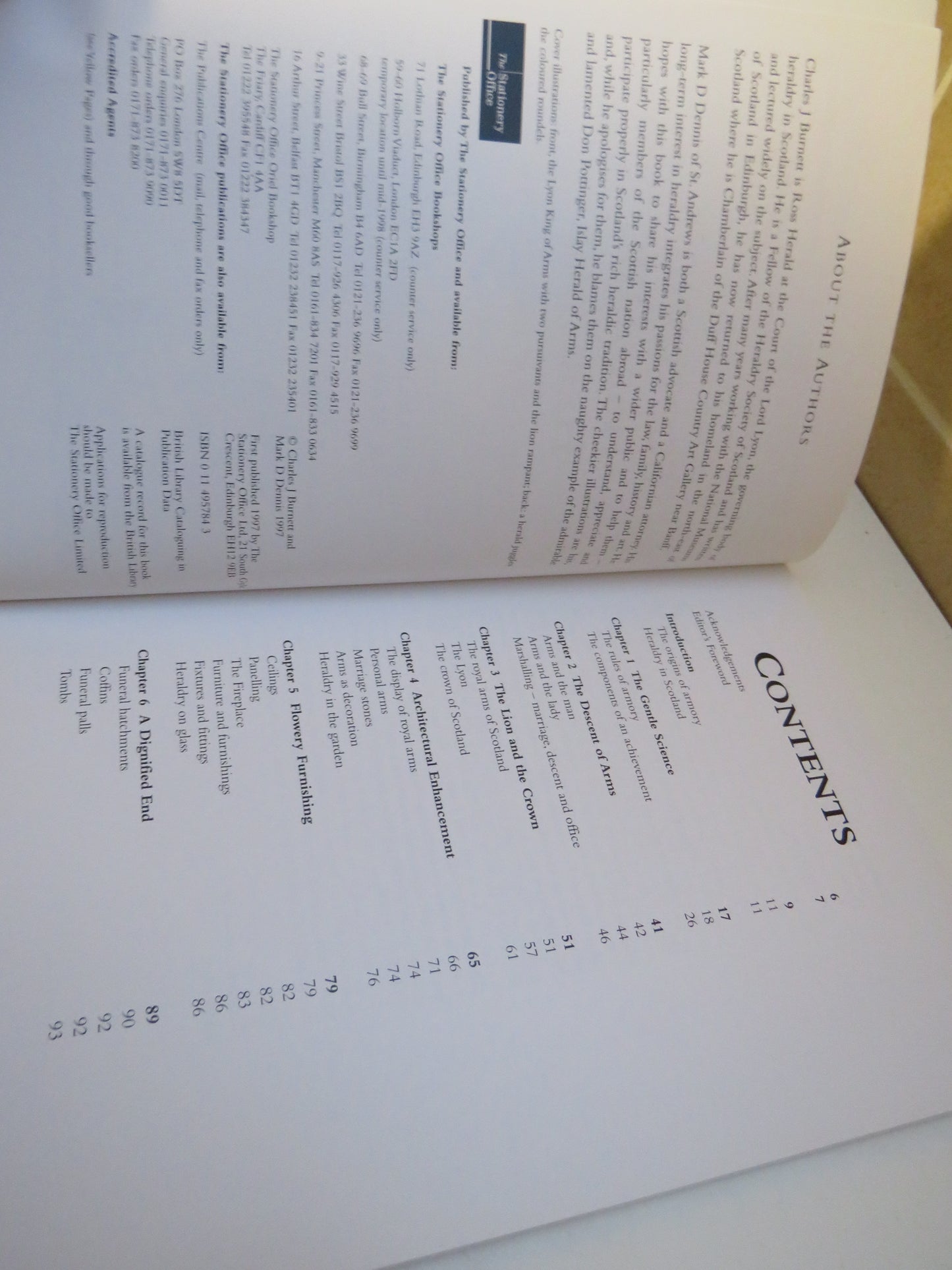 Scotland's Heraldic Heritage, The Lion Rejoicing by Charles J. Burnett & Mark D. Dennis, 1997
