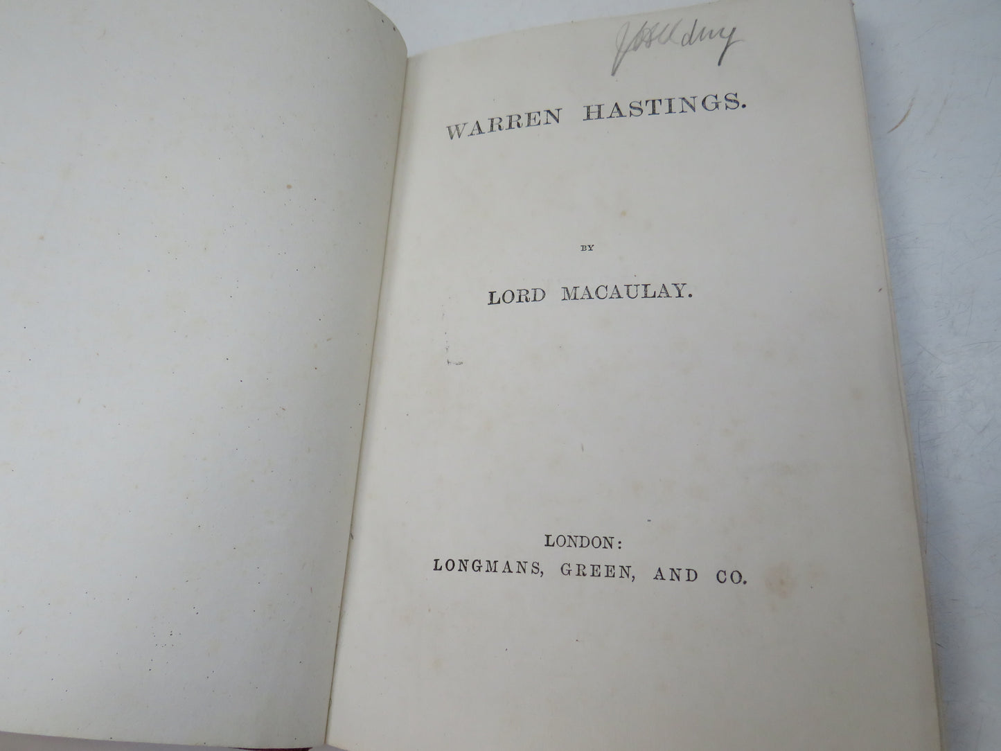 Warren Hastings By Lord Macaulay