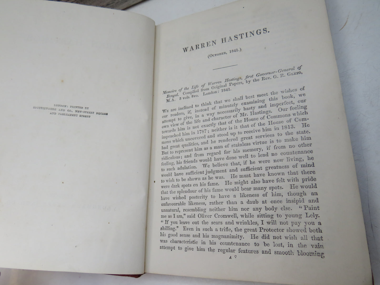 Warren Hastings By Lord Macaulay