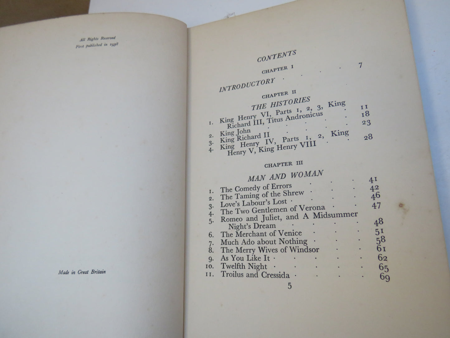 Shakespearean Selves An Essay In Ethics By Arthur Temple Cadoux 1938 1st Edition Book