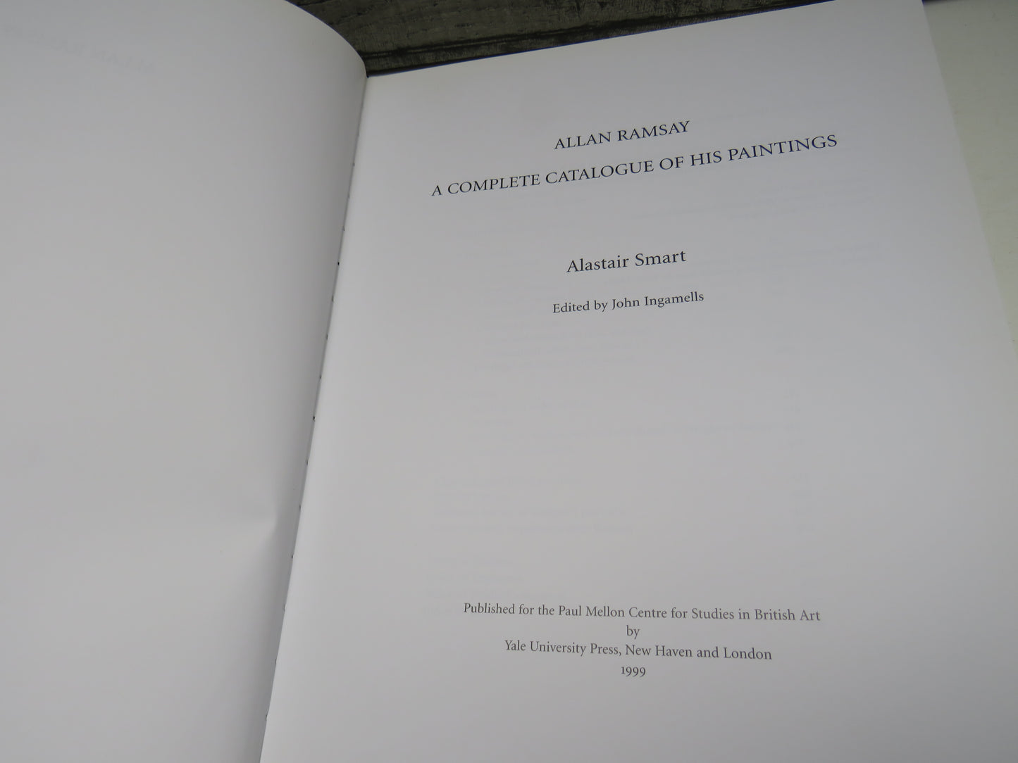 Allan Ramsay A Complete Catalogue Of His Paintings By Alastair Smart 1999