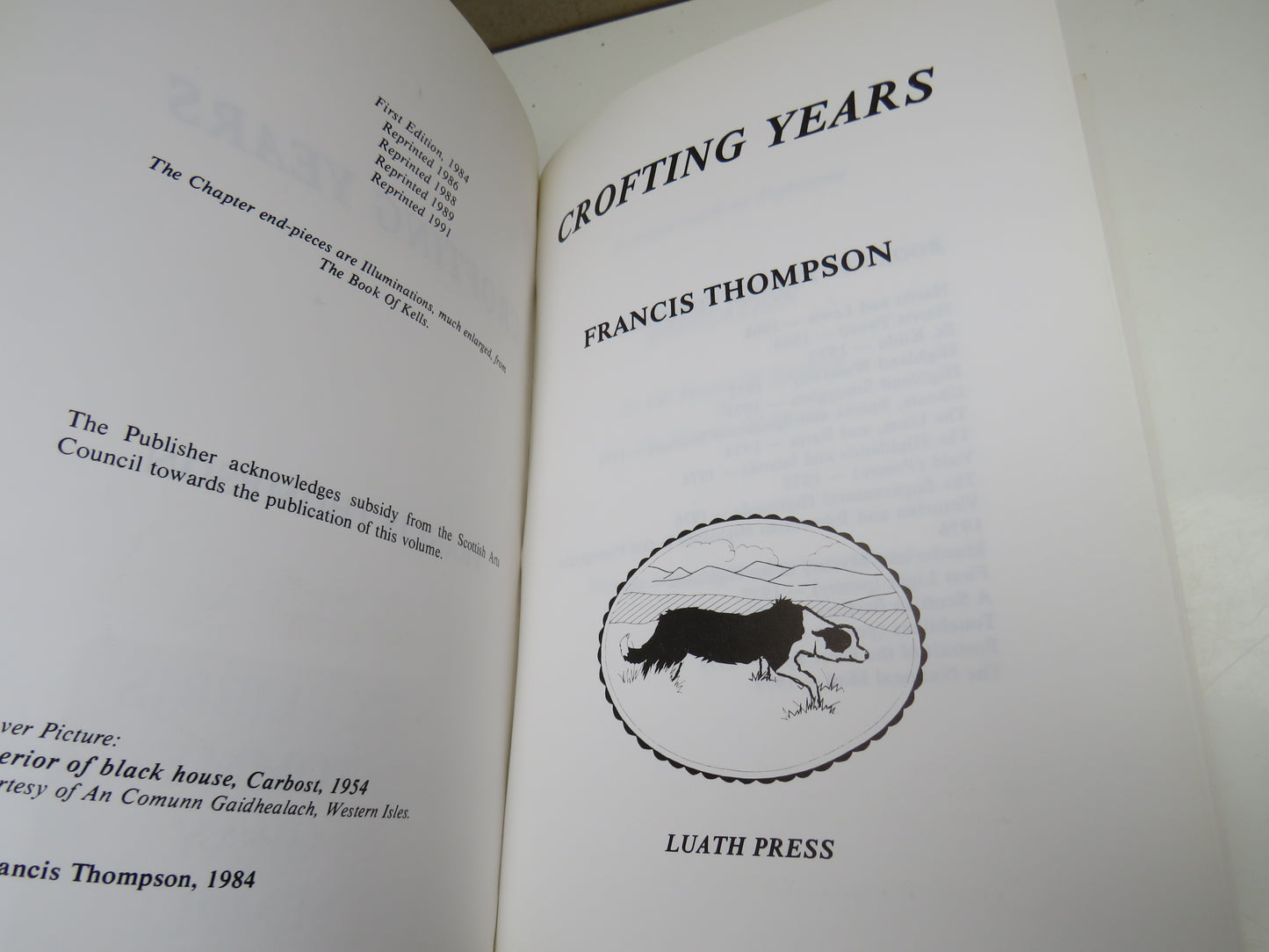 Crofting Years by Francis Thompson, 1991