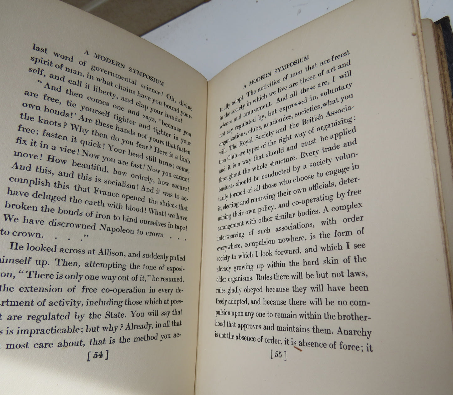 A Modern Symposium By G.Lowes Dickinson 1906
