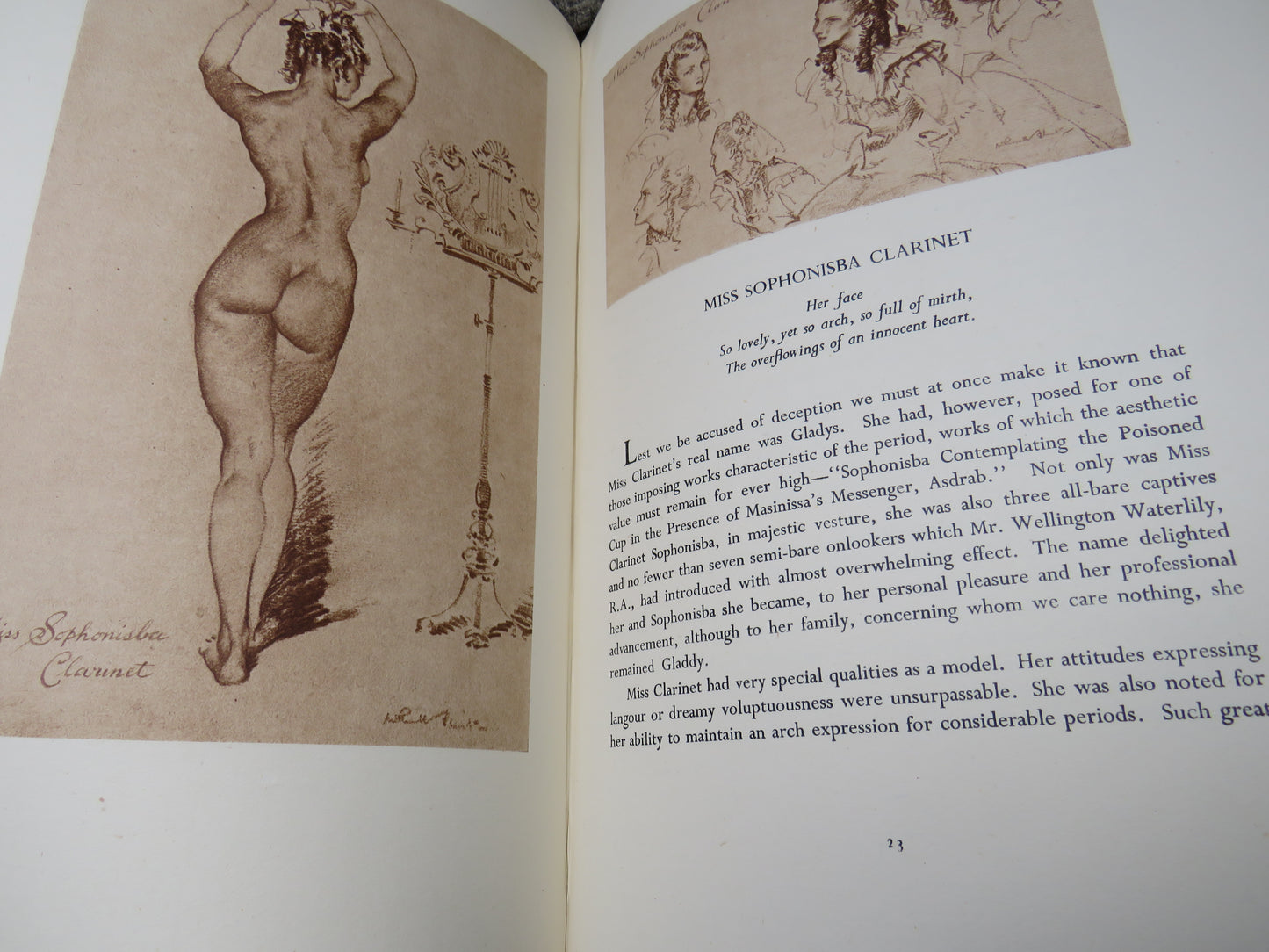 Models of Propriety Occasional Caprices For The Edification of Ladies and The Delight of Gentlemen By W. Russell Flint 1951 With Authors Inscription