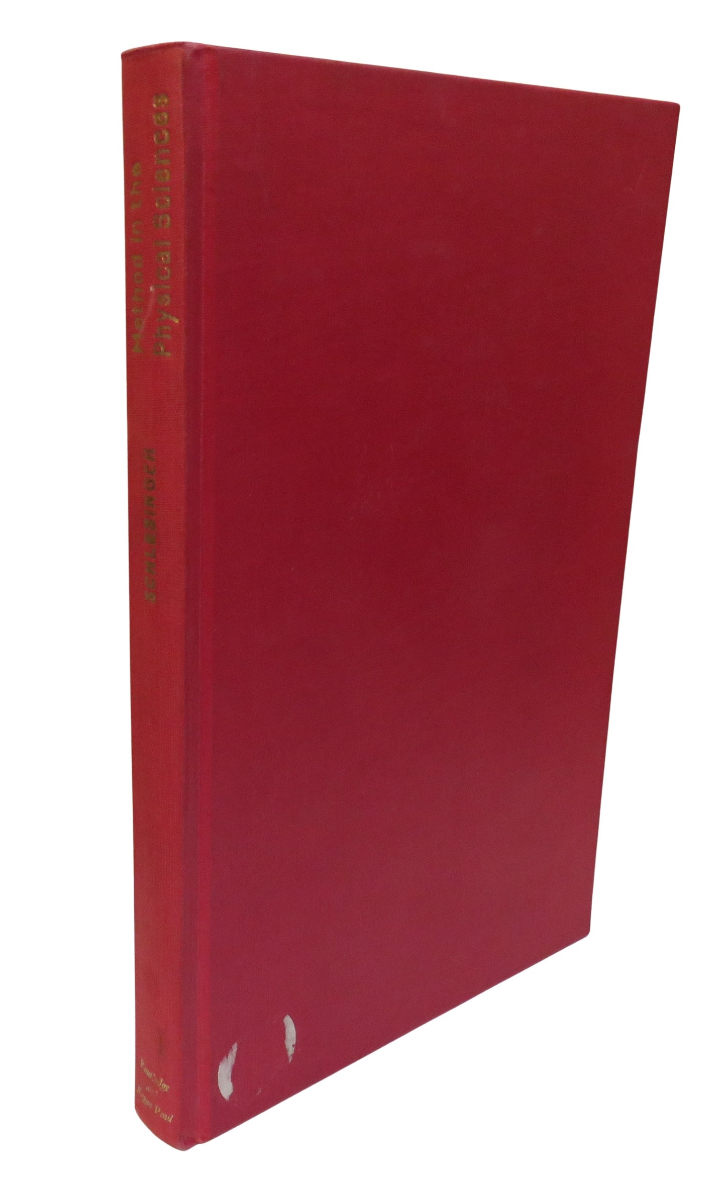 Method In The Physical Sciences By G. Schlesinger 1963 Vintage Book