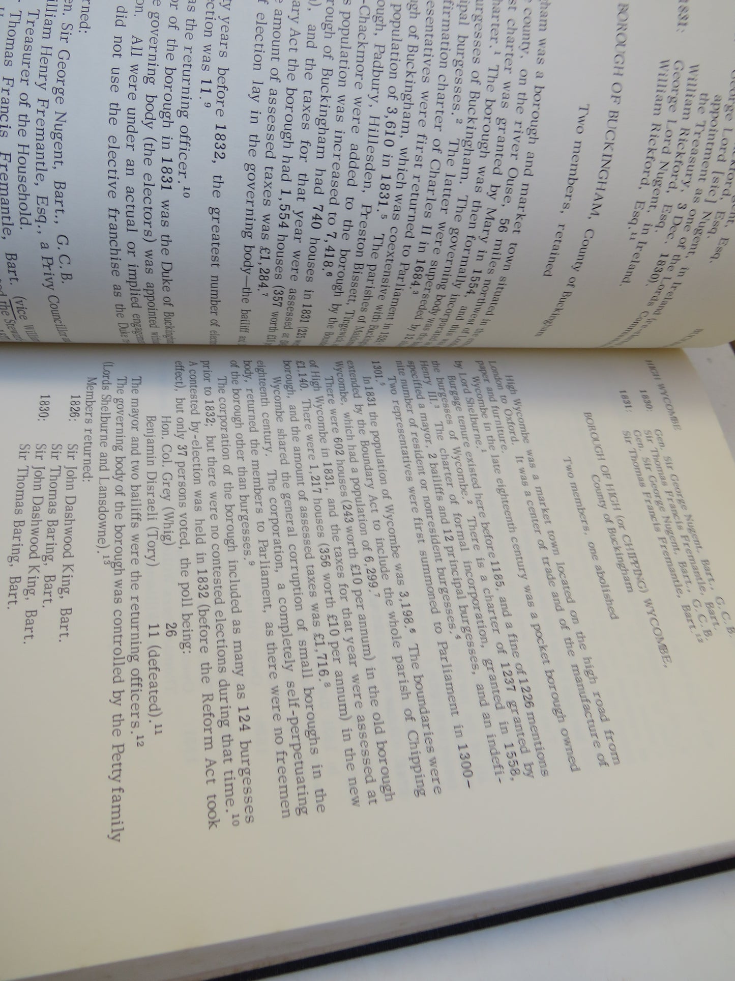 Parliamentary Representation, 1832 England and Wales By J. Holladay Philbin 1965