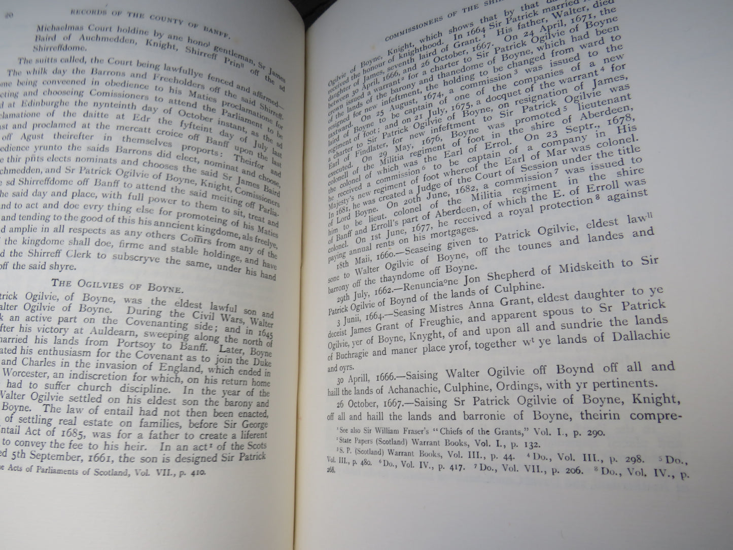 Records Of The County of Banff 1660-1760 One Hundred Years of County Government