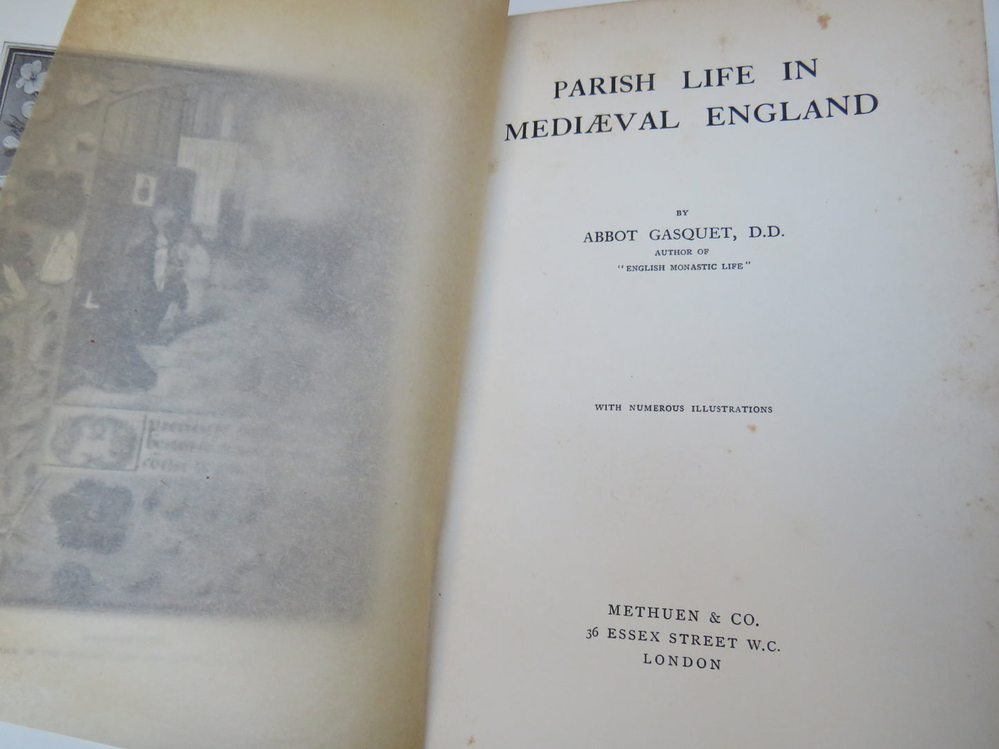 Parish Life In Mediaeval England By Abbot Gasquet 1906 Antique Book