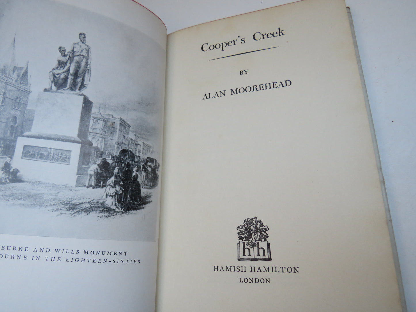 Cooper's Creek By Alan Moorehead 1963 1st Edition Vintage Book