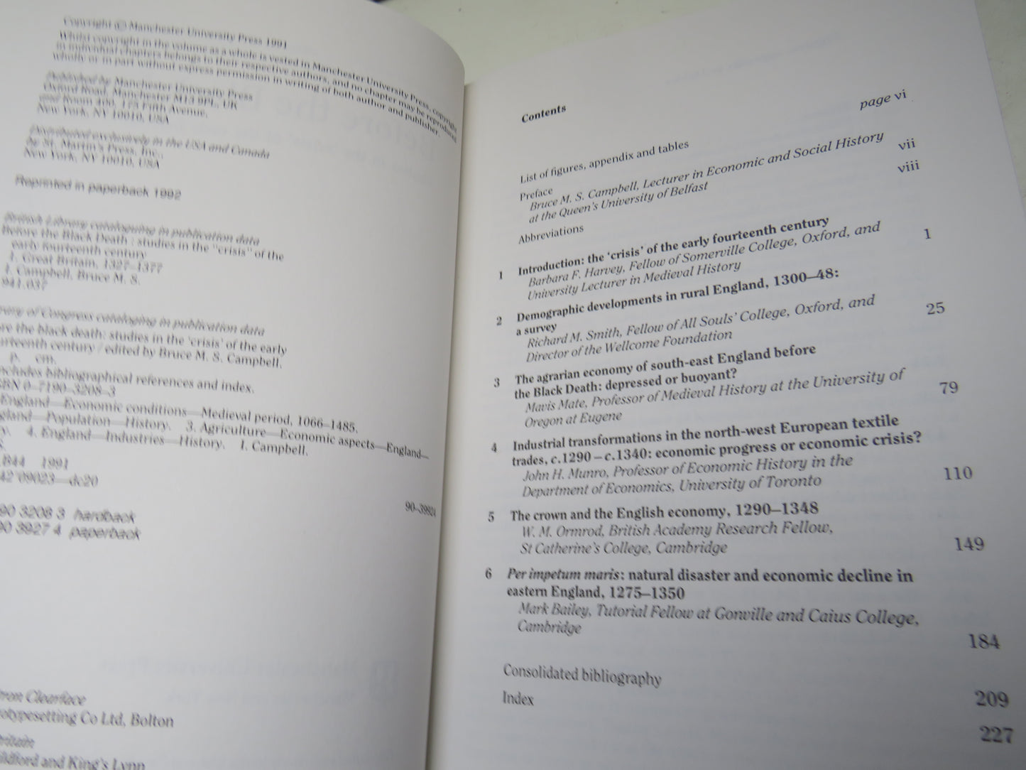 Before The Black Death Studies In The Crisis of the Early Fourteenth Century Edited By Bruce M. S. Campbell
