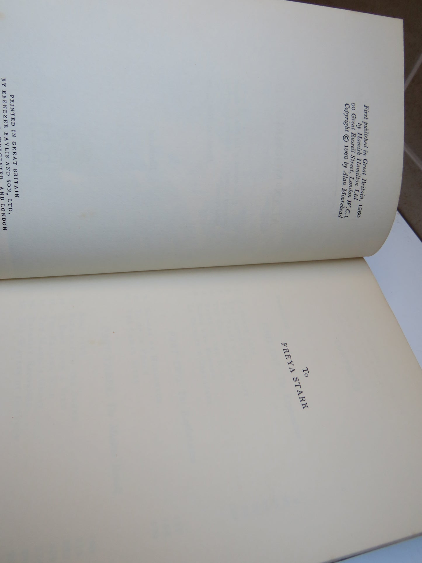 The White Nile By Alan Moorehead 1960 1st Edition Book