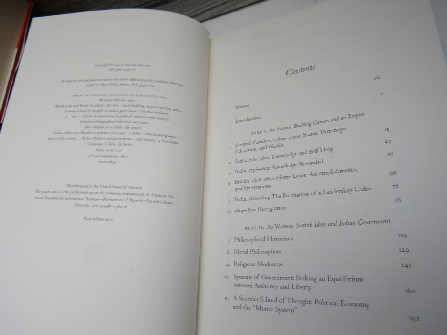 British India & British Scotland 1780-1830 By Martha McLaren 2001