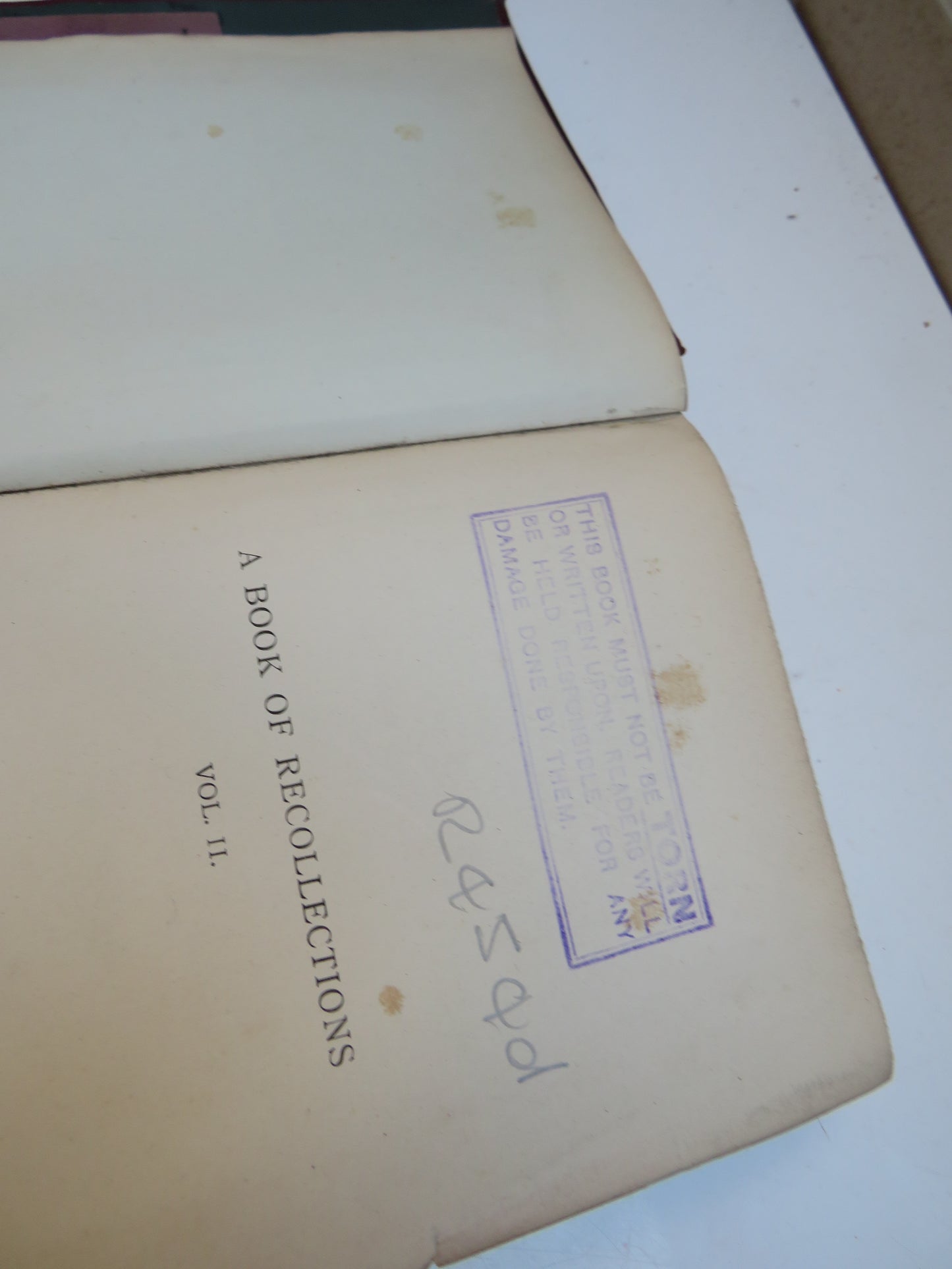 A Book of Recollections By John Cordy Jeaffreson Vol II 1894