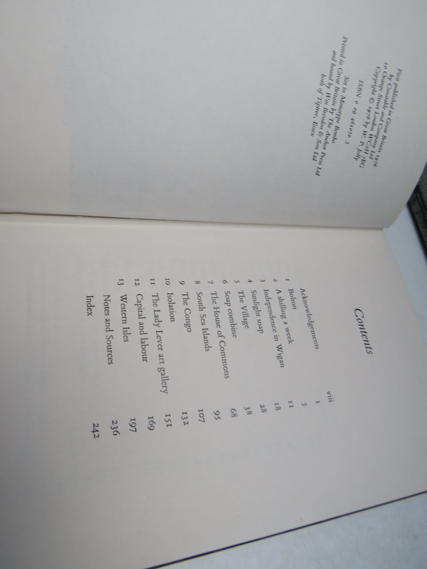 Lord Leverhulme A Biography By W. P. Jolly 1976