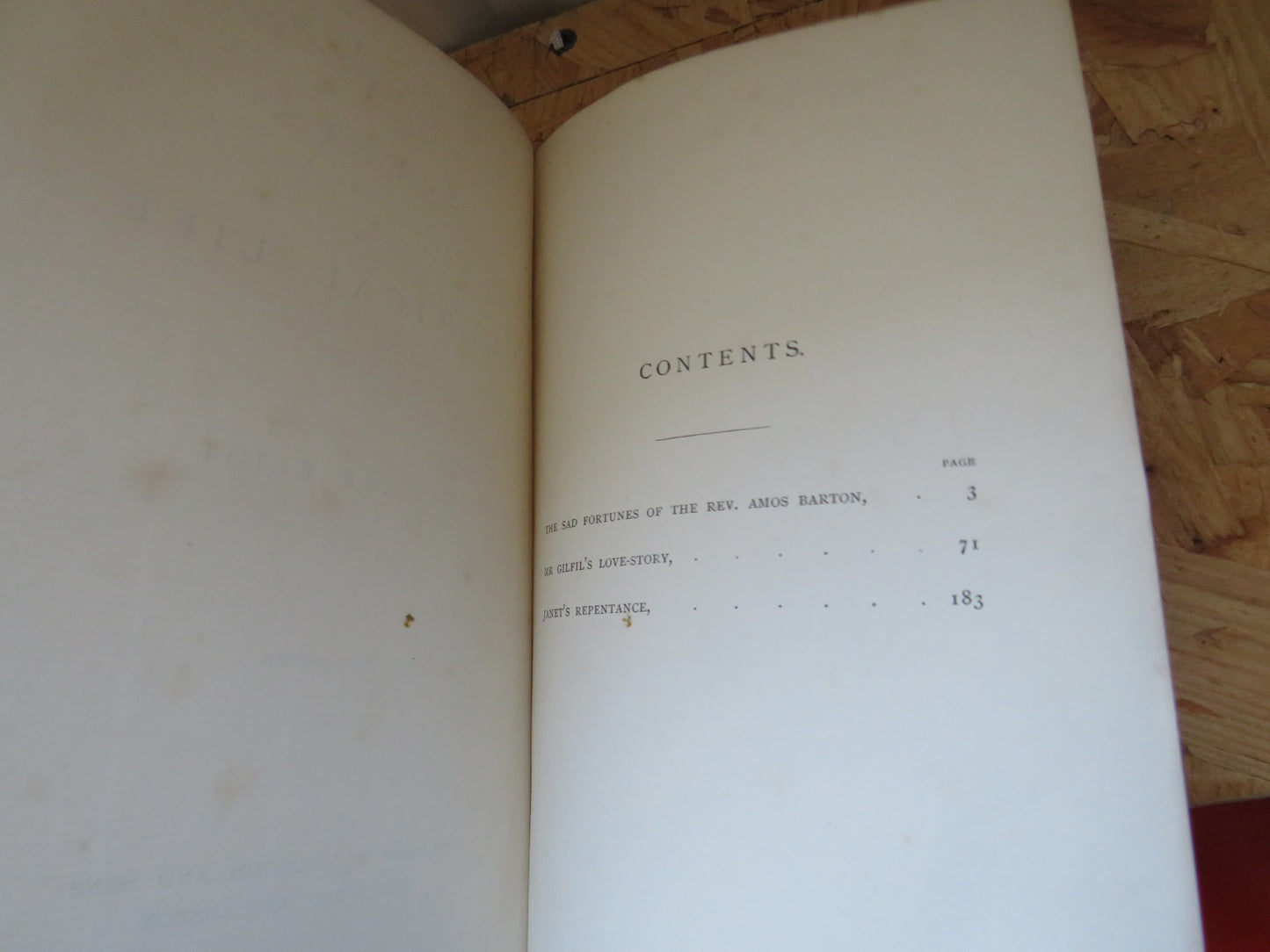 Scenes of Clerical Life By George Eliot New Edition