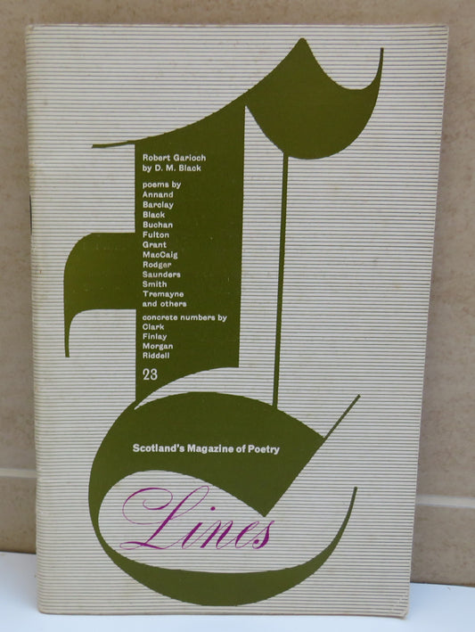 Scotland's Magazine of Poetry Lines - Robert Garioch By D.M. Black
