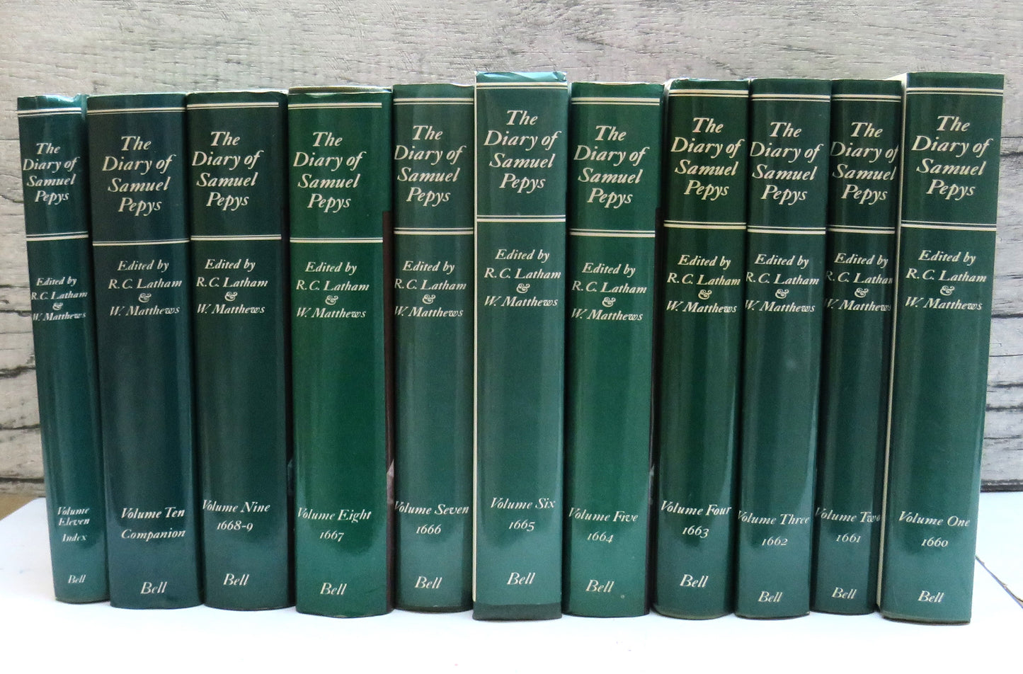 The Diary of Samuel Pepys Vol I - XI (11 Volume Complete Set), Latham & Matthews (Ed.), 1960 - 1985