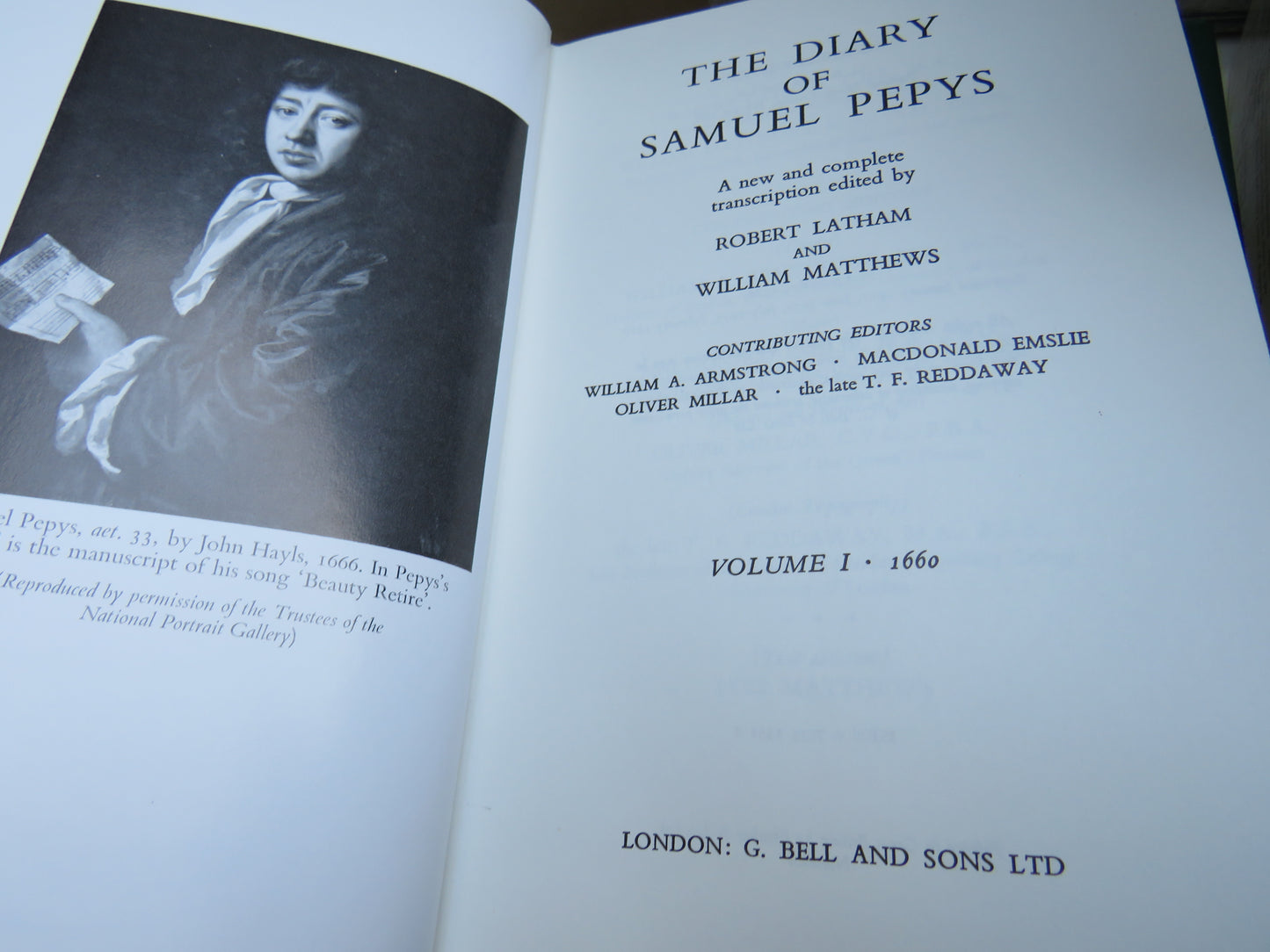 The Diary of Samuel Pepys Vol I - XI (11 Volume Complete Set), Latham & Matthews (Ed.), 1960 - 1985