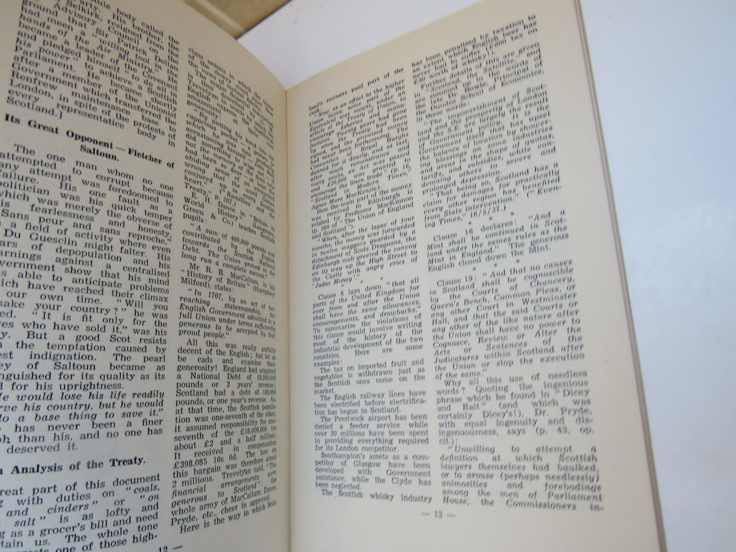 The Anglo-Scottish Union of 1707 Then - and Now By Oliver Brown