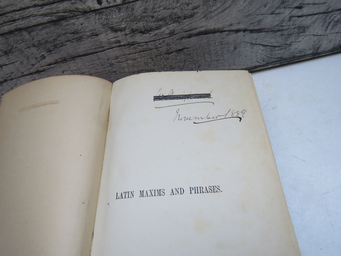 Latin Maxims and Phrases: Collected From The Institutional Writers On The Law of Scotland; and Other Sources With Translations and Illustrations By John Trayner 1883