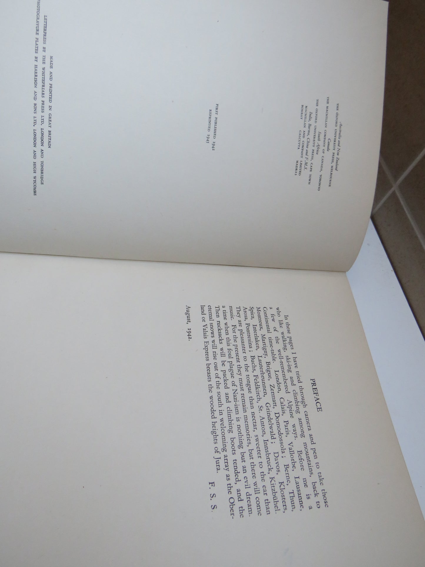 Alpine Ways By Frank S. Smythe 1945 Antique Book