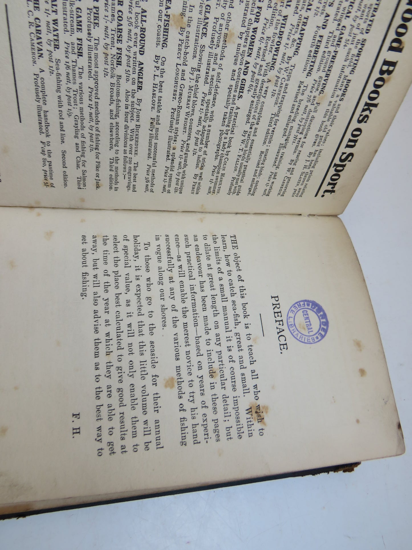 Sea Fishing For Amateurs: A Practical Book On Fishing Stations On The English and Welsh Coasts By Frank Hudson
