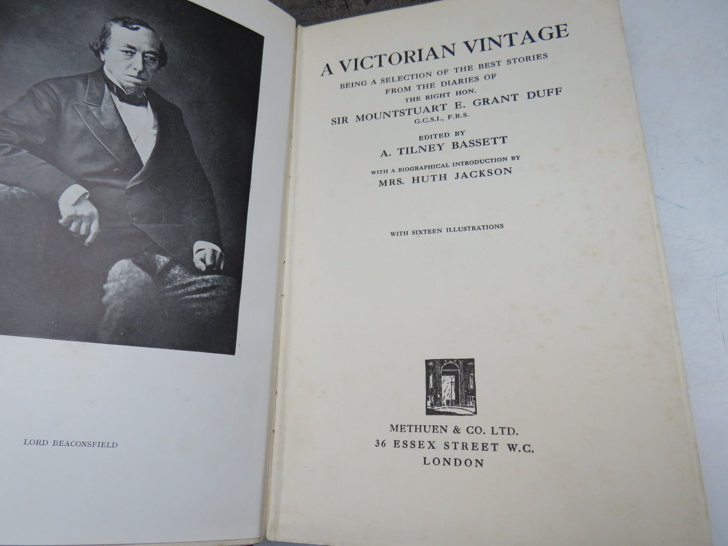A Victorian Vintage being from a selection of the Best Stories from the Diaries of the Right Hon. Sir Mountstuart E. Grant Duff, 1930