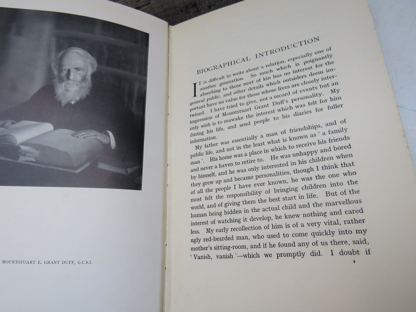 A Victorian Vintage being from a selection of the Best Stories from the Diaries of the Right Hon. Sir Mountstuart E. Grant Duff, 1930