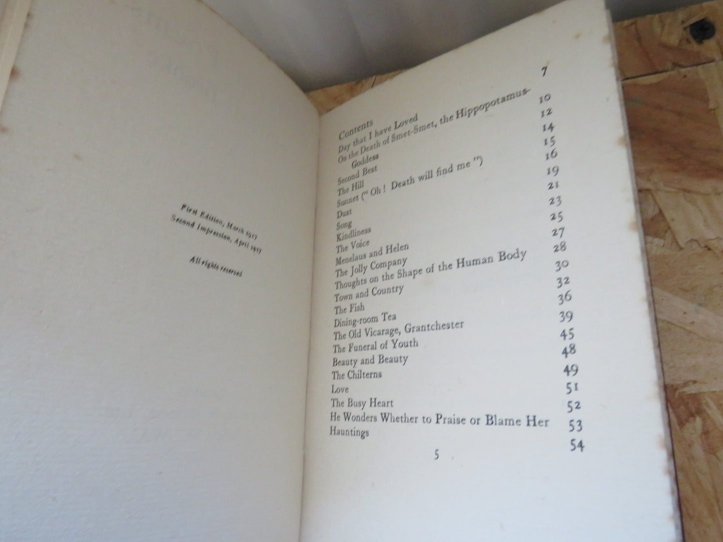 Selected Poems By Rupert Brooke 1917